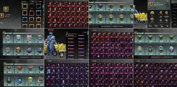 PGM569 M416 Call of the Wild L4, SCAR-L L3, 23 Lab Weapons, 40 Max RP, 330 Outfits, 250 Weapon Skins, 6 M416 Skins, Conq C8S22, Lvl 80 (G)